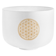 Meinl Sonic Energy Crystal Singing Bowl 10" All Chakras - Flower of Life 128 Hz Note C4