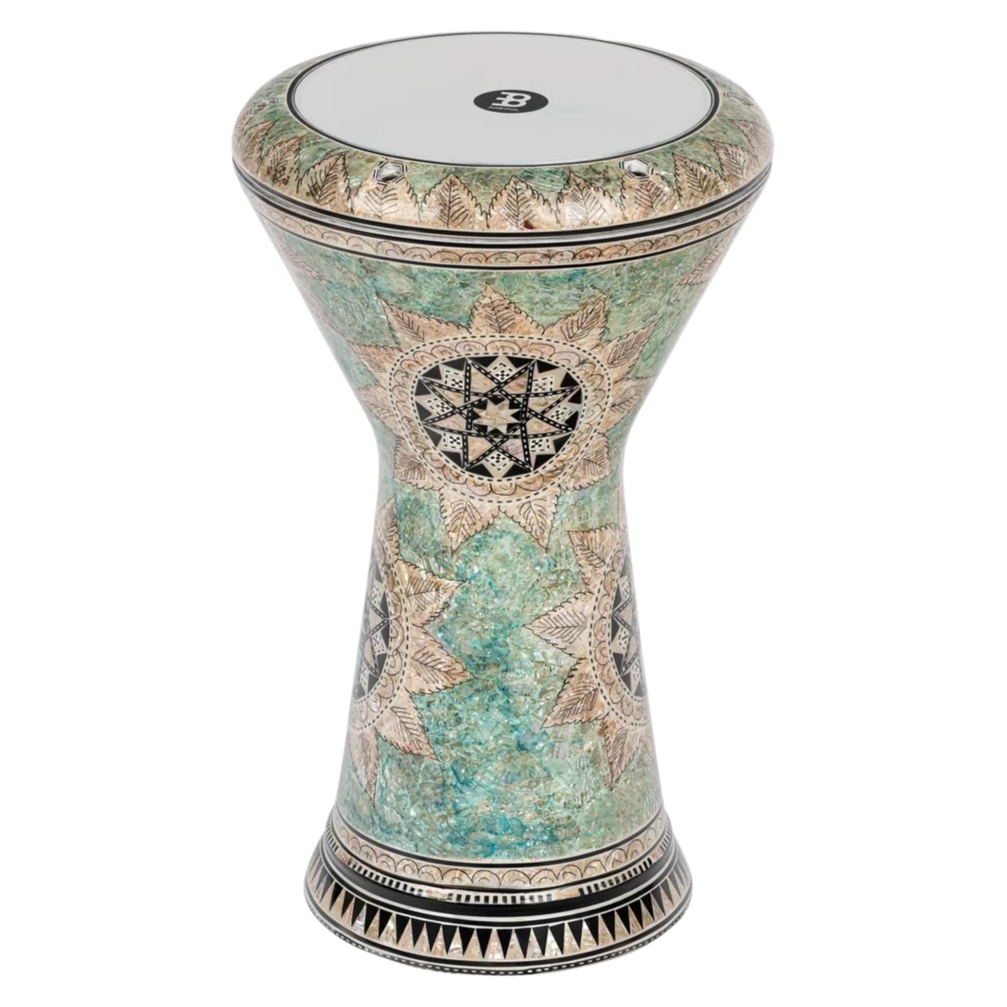 Meinl Darbuka Doumbek Drum 9" Artisan Edition - White Pearl Mosaic Queen AEED4