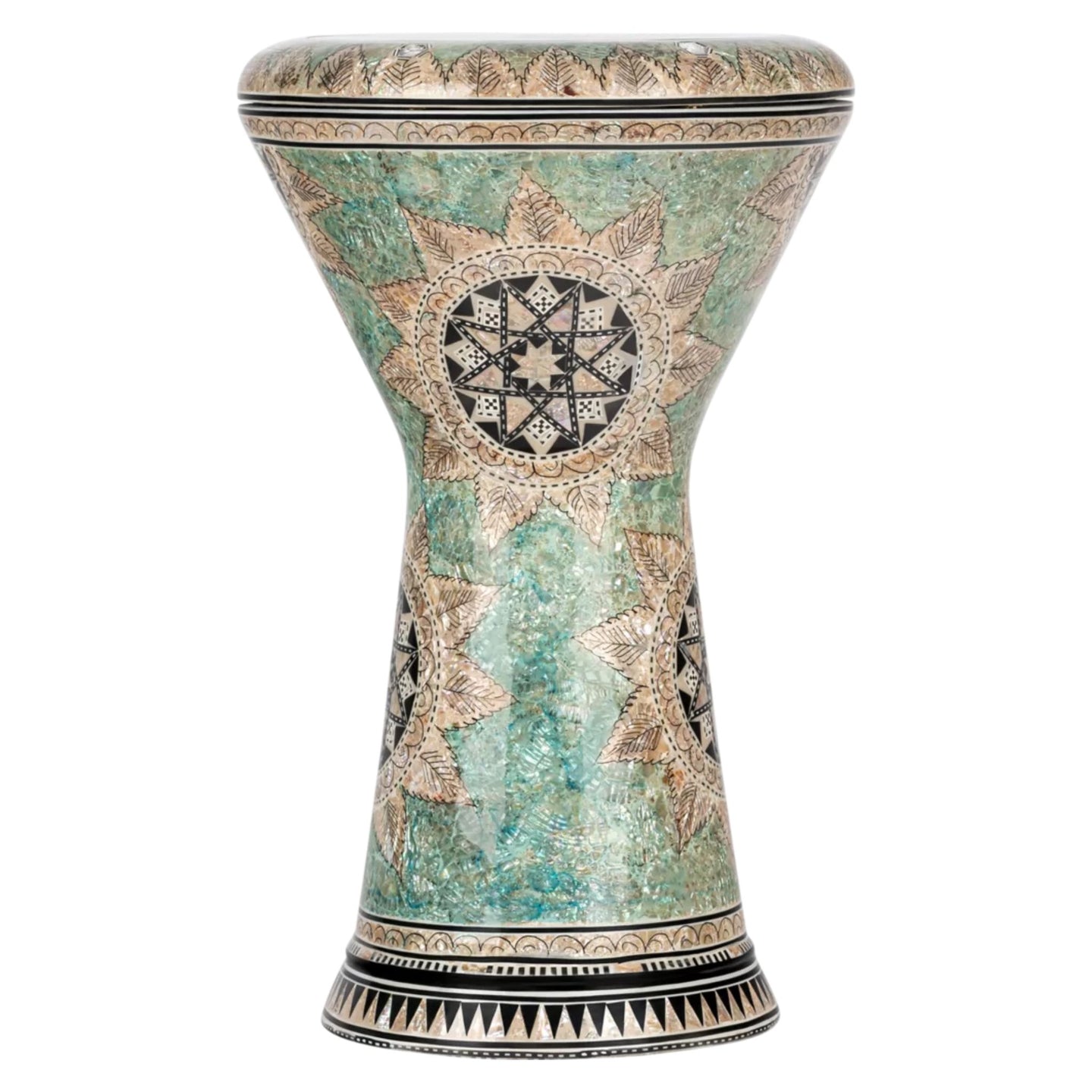 Meinl Darbuka Doumbek Drum 9" Artisan Edition - White Pearl Mosaic Queen AEED4