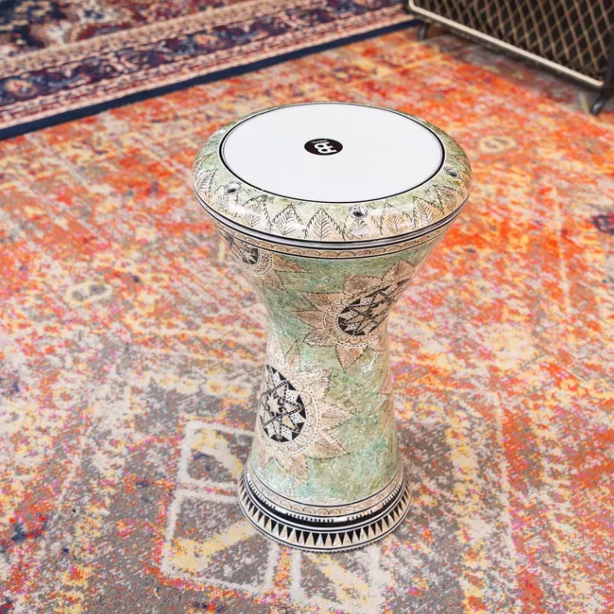 Meinl Darbuka Doumbek Drum 9" Artisan Edition - White Pearl Mosaic Queen AEED4