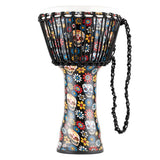 Meinl Djembe Drum 10" Diameter Travel Series - Day Of The Dead Edition PADJ7-M-F