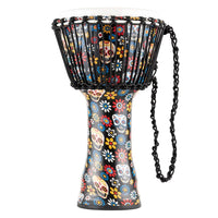 Meinl Djembe Drum 10" Diameter Travel Series - Day Of The Dead Edition PADJ7-M-F