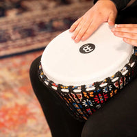 Meinl Djembe Drum 10" Diameter Travel Series - Day Of The Dead Edition PADJ7-M-F