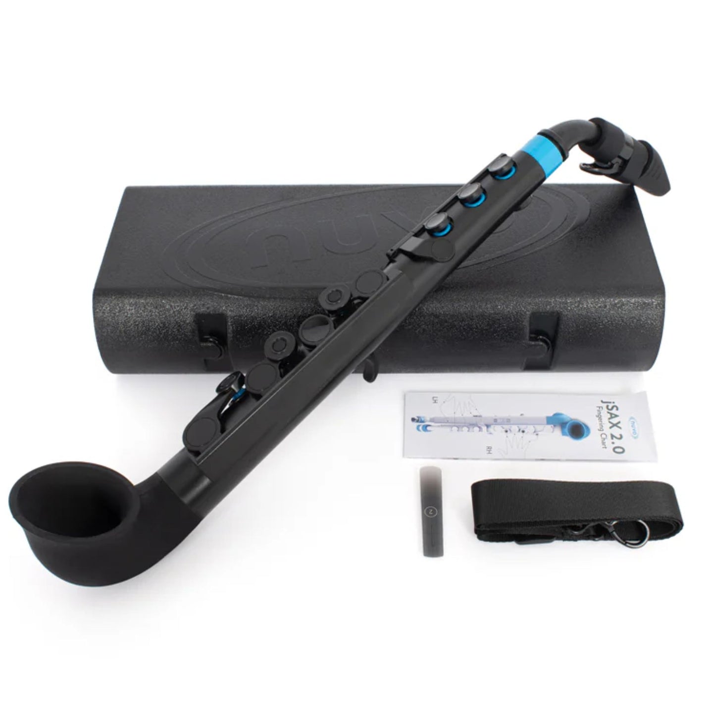 Nuvo jSAX Mini Soprano Saxophone - Black/Blue