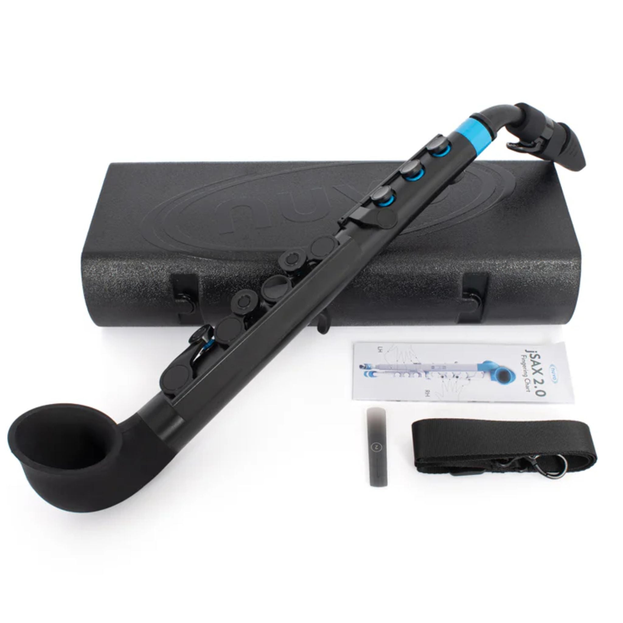 Nuvo jSAX Mini Soprano Saxophone - Black/Blue