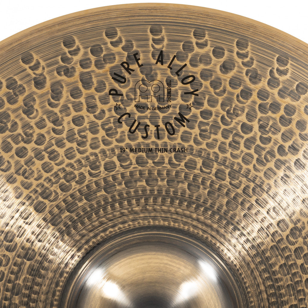 Meinl PAC19MTC Pure Alloy Custom 19 inch Medium Thin Crash Cymbal - PAC19MTC