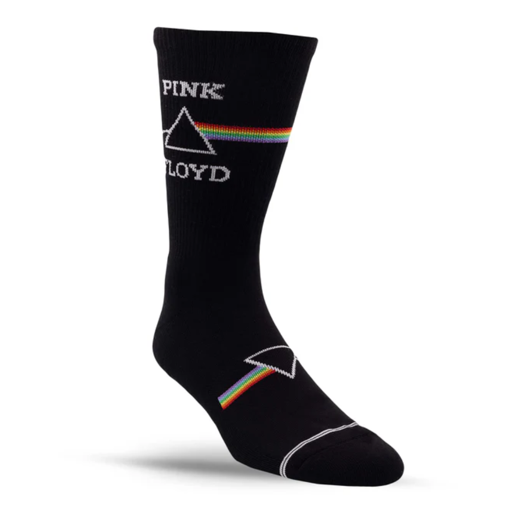 Pink Floyd Dark Side of the Moon Crew Socks in Black