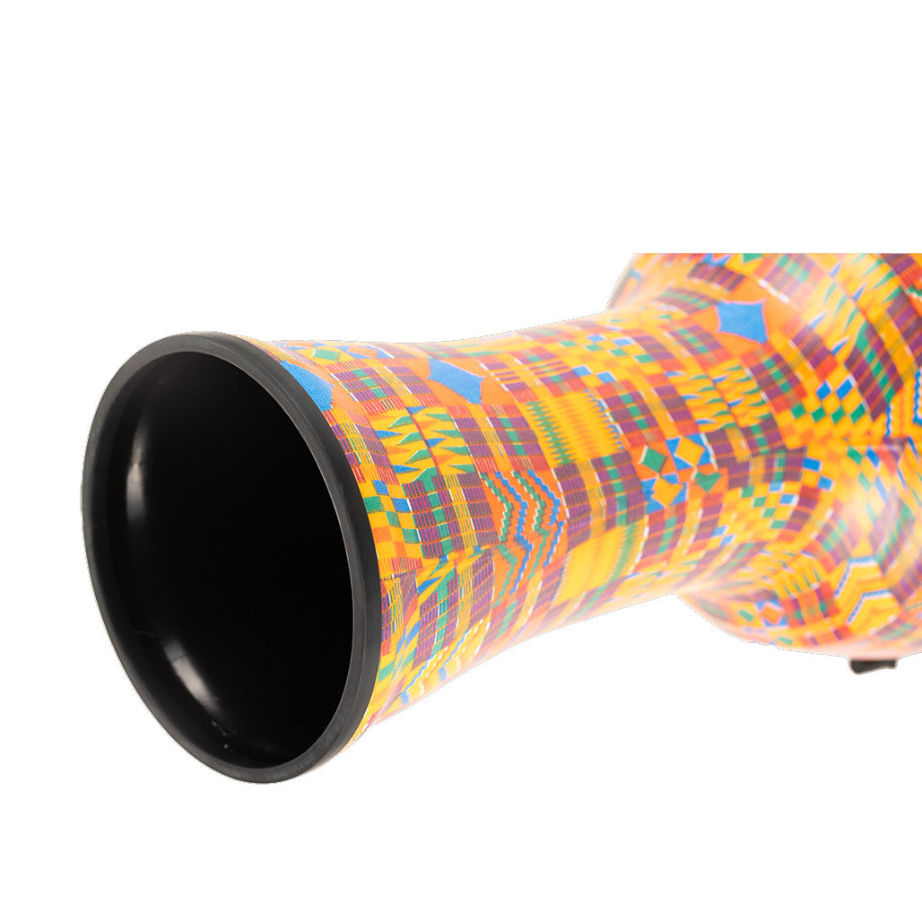 Meinl Travel Series 14" Djembe Drum - Kenyan Quilt Design PMDJ2-XL-F bottom veiw