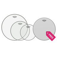 Remo USA Emperor Clear Drum Head Pro Pack with Free Ambassador Snare Drum Head PP-1860-BE