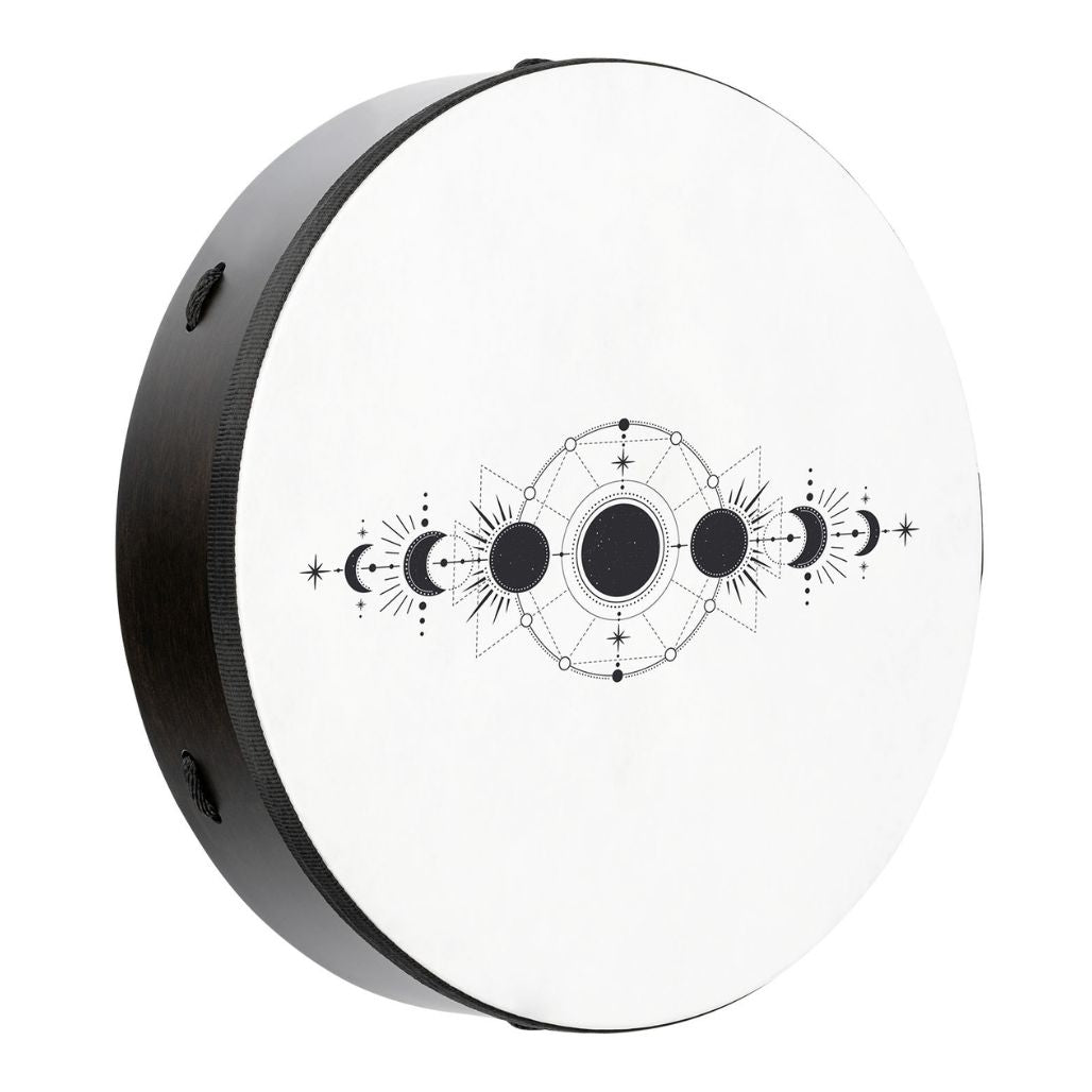 Meinl Sonic Energy Moon Phases Ritual Drum RD16DWB-SH with natural skin head for meditation, sound journeys and traditional rhythm practice