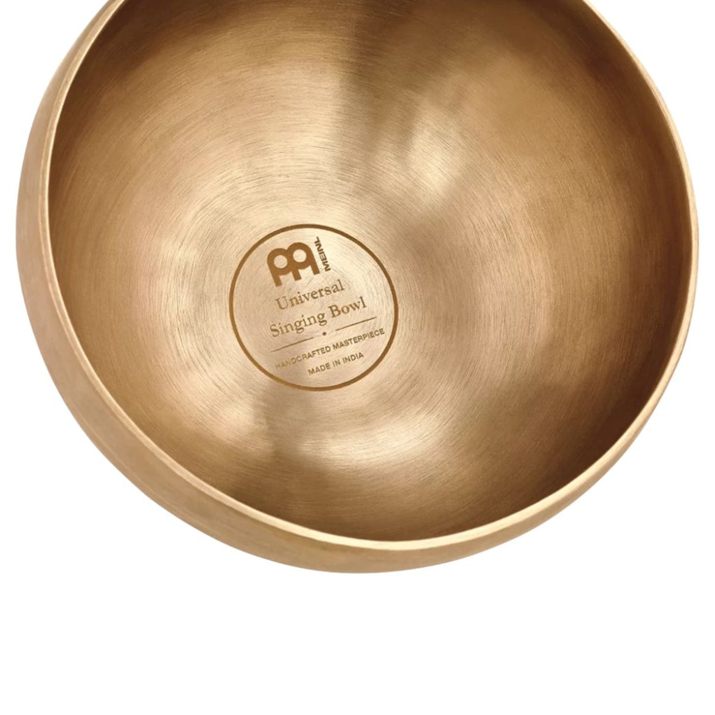 400g bronze singing bowl interior showing smooth surface and engraved logo detail