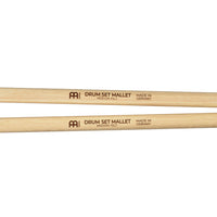 Close-up of the Meinl 5A Drum Mallets SB401 showing the Meinl logo and American hickory stick shaft.