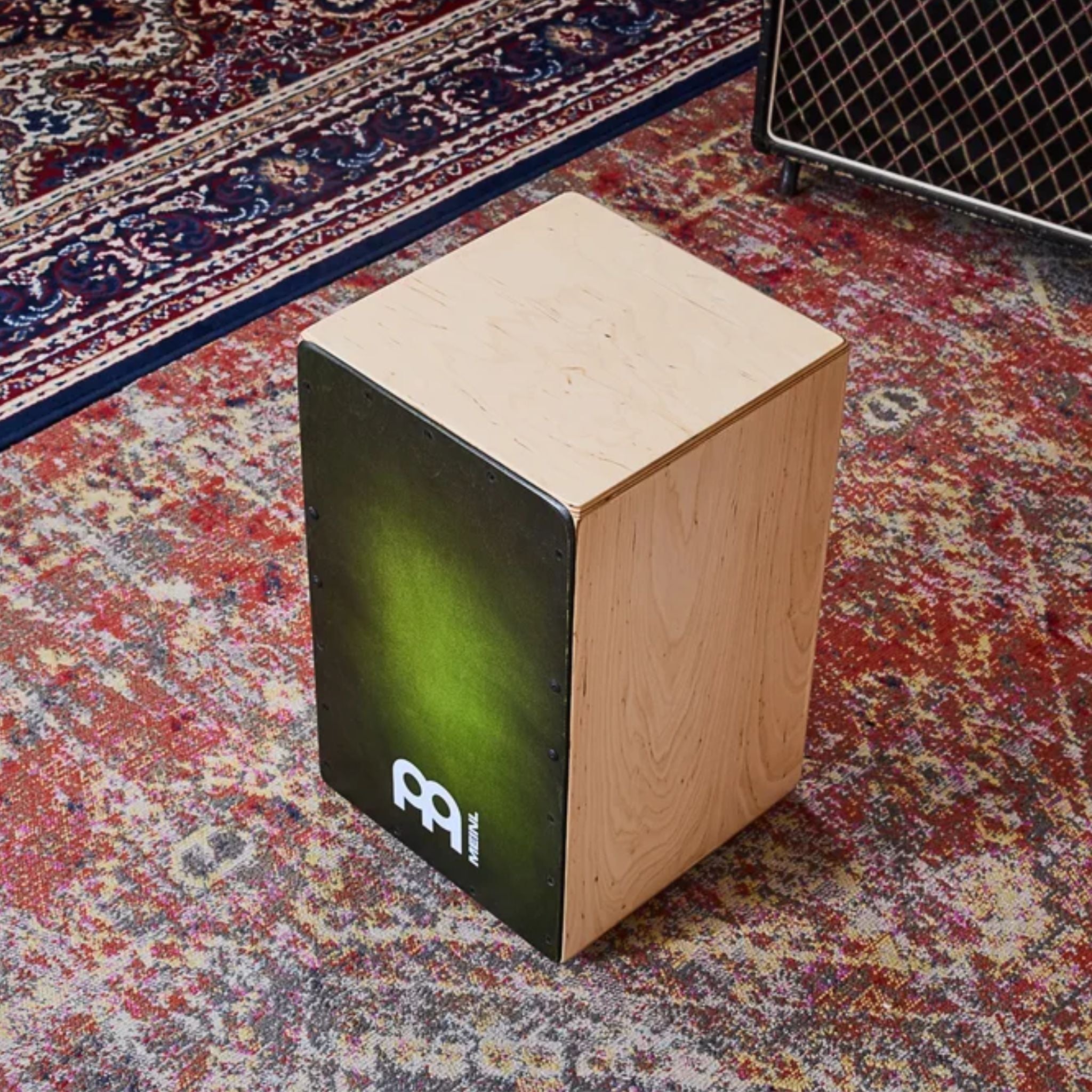 Meinl Cajon Drum - Snarecraft Series Green Burst SC100GRB