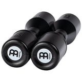 Close up view of the end of the Meinl Percussion Artist Series Black 'Live' Shaker SH4BK