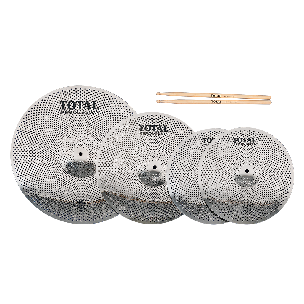 Total Percussion Sound Reduction Low Volume Cymbal Set 14Hihat 16 crash cymbal 20 ride cymbal - SRC50