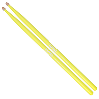 Total Percussion 5A Fluorescent Yellow Drumsticks with Wood Tip T5AFLY Online at Drum Republic