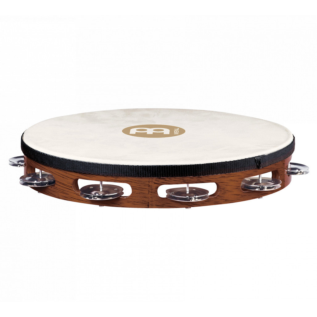 TAH1AB Meinl 10" Headed Tambourine with 1 Row Steel Jingles