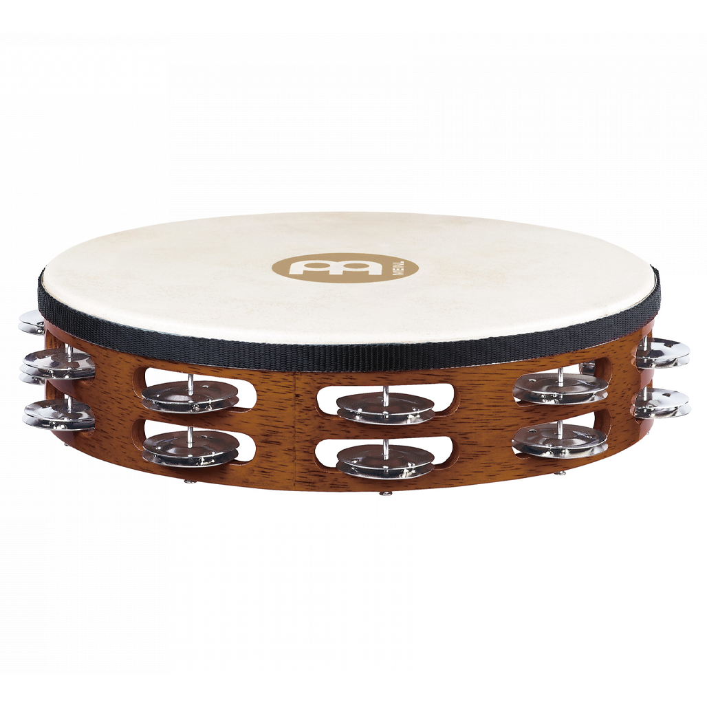 TAH2AB Meinl 10 inch Headed Tambourine with 2 Rows Steel Jingles