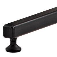Close-up of the base leg on the Meinl Sonic Energy Framed Gong Stand TMGS-3 showing the sturdy black powder-coated steel construction.