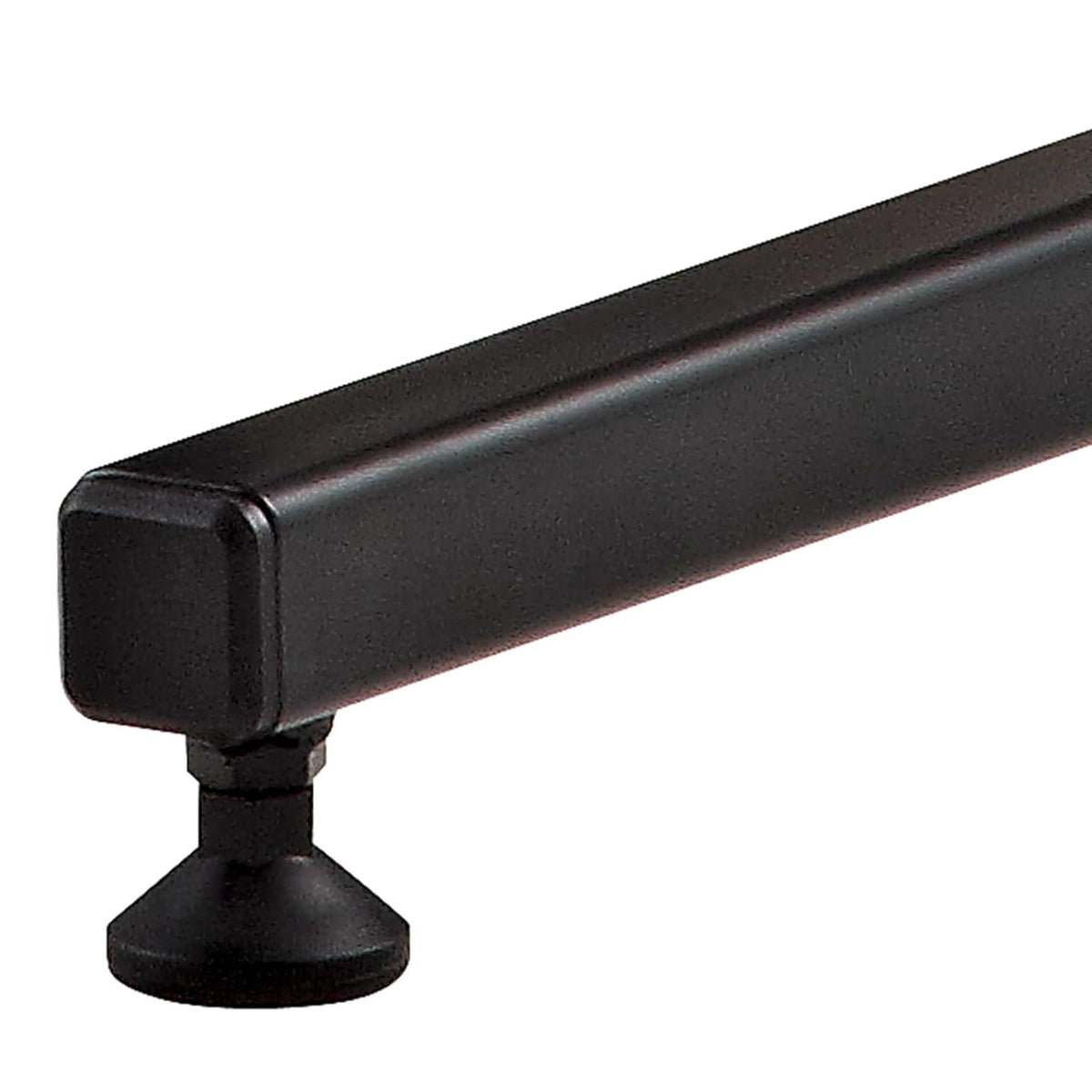 Close-up of the base leg on the Meinl Sonic Energy Framed Gong Stand TMGS-3 showing the sturdy black powder-coated steel construction.