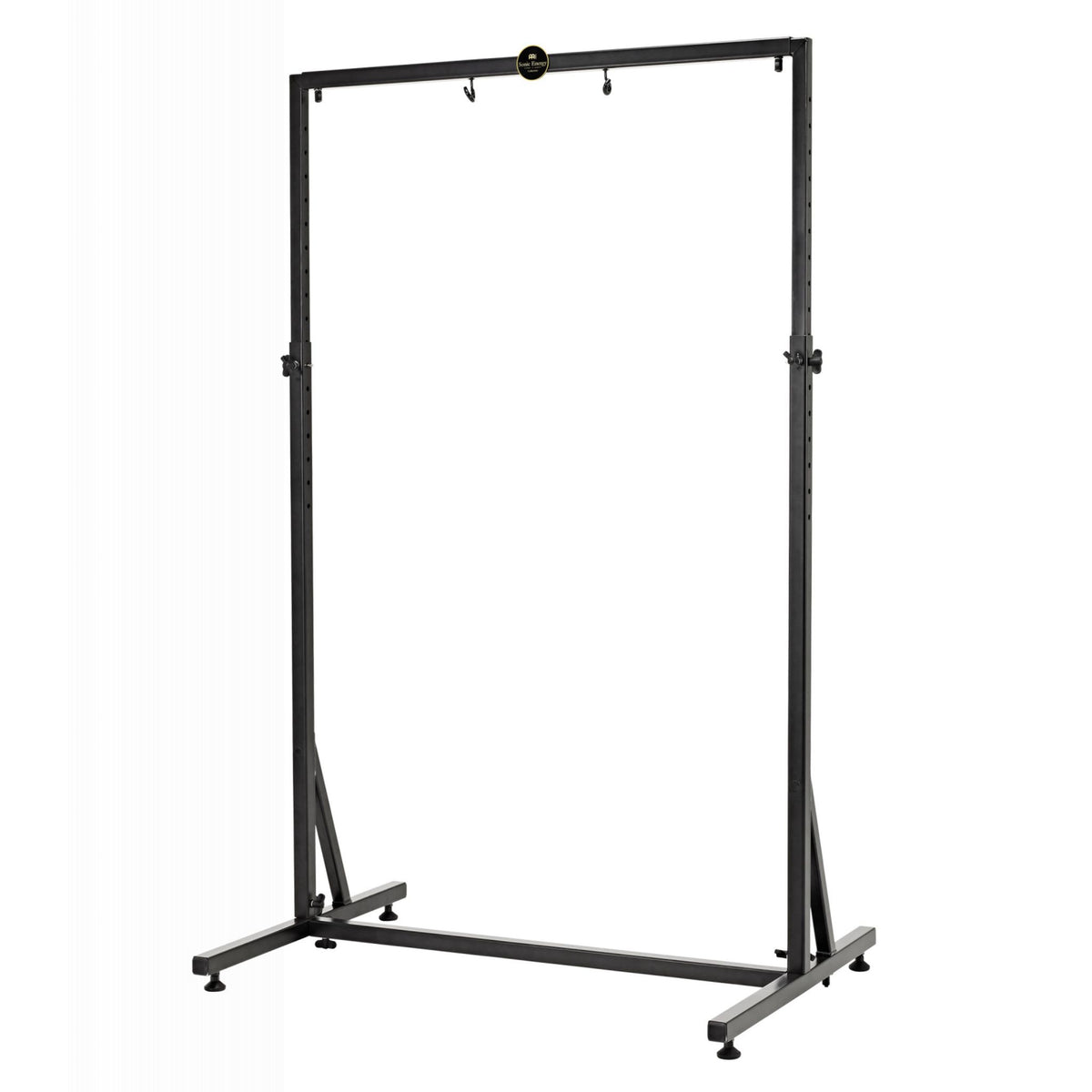 Meinl Sonic Energy Framed Gong Stand TMGS-3 for gongs up to 40 inches, featuring a height-adjustable black powder-coated steel frame and sturdy base.