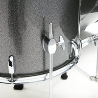 Tama Stagestar 5 Piece Drum Kit with Hardware & Cymbals Silver Sparkle ST52H5C CSS close up