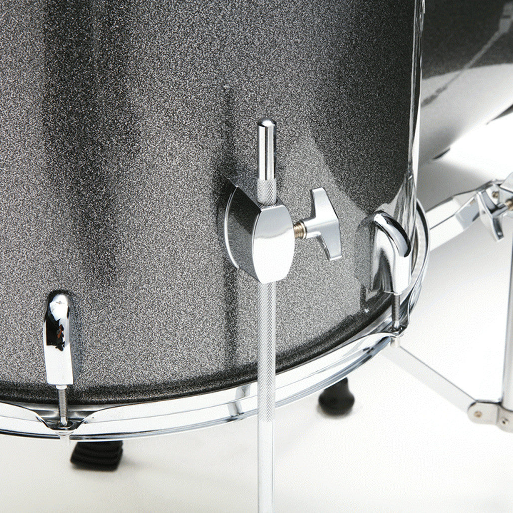 Tama Stagestar 5 Piece Drum Kit with Hardware & Cymbals Silver Sparkle ST52H5C CSS close up