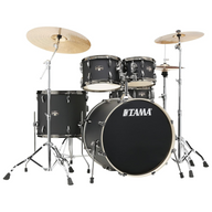 Tama Imperialstar Drum Kit with Hardware - 5 Piece Blacked Out Black IP52H6WBN BOB