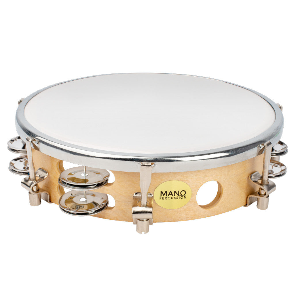 Mano Percussion 8" Tuneable Wood Tambourine with Synthetic Head UE860