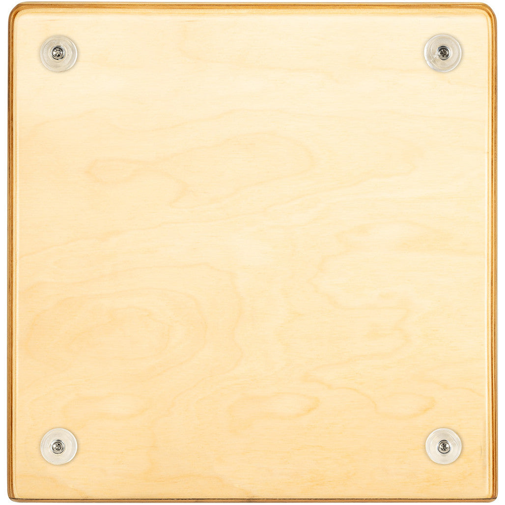 Meinl Woodcraft Series String Cajon Baltic Birch WC100B bottom view of cajon hand drum