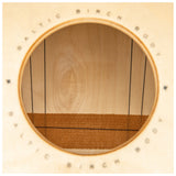 Meinl Woodcraft Series String Cajon Espresso Burst Frontplate WC100EB close up inside