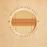 Meinl Woodcraft Series String Cajon Espresso Burst Frontplate WC100EB close up snare wires
