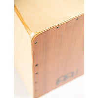 Meinl Woodcraft Professional Series String Cajon Mahogany Frontplate  WCP100MH Close Up