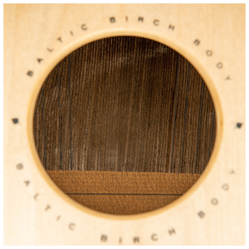 Meinl Woodcraft Professional Series String Cajon Mahogany Frontplate  WCP100MH Port Hole