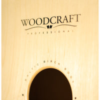 Meinl Woodcraft Professional Series String Cajon Mahogany Frontplate  WCP100MH Close Up Back View