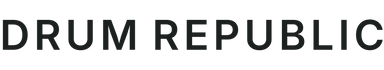 Drum Republic logo representing Australia’s modern authority on percussion and frequency instruments