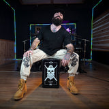 Instagram drummer El Estepario playing h i signature series cajon drum by Meinl Percussion.