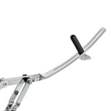 Close-up of an adjustable support arm on the Mano Percussion Universal Handpan Stand DXPHPN.
