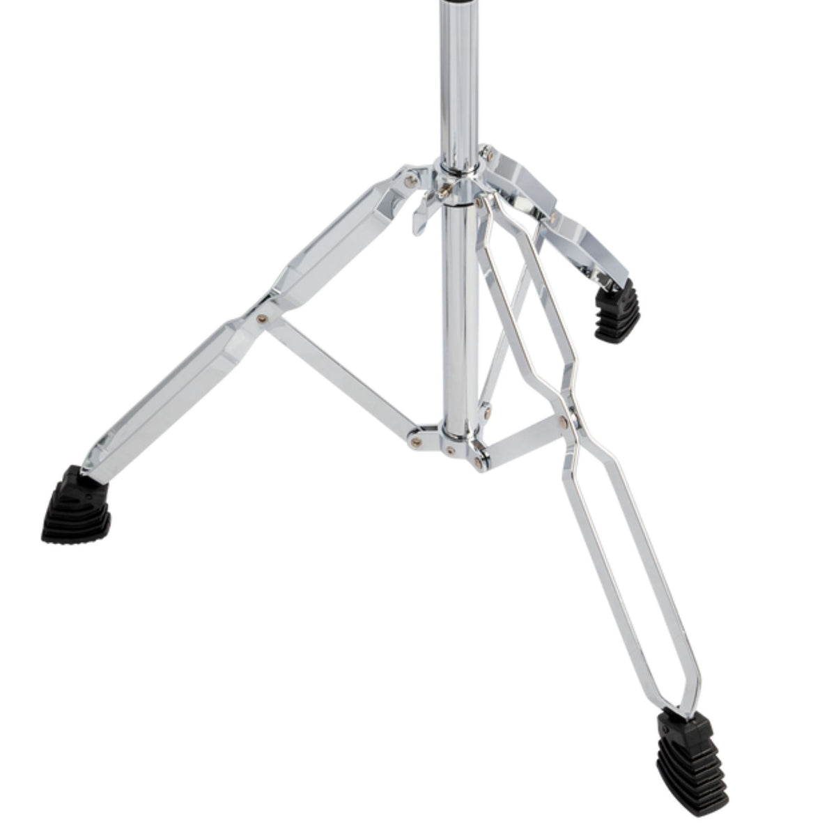 Close-up of the double-braced base legs on the Mano Percussion Universal Handpan Stand DXPHPN.