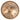 Mano Percussion ManoPan MPC69G 9-note D Kurd handpan in gold, shown from above.