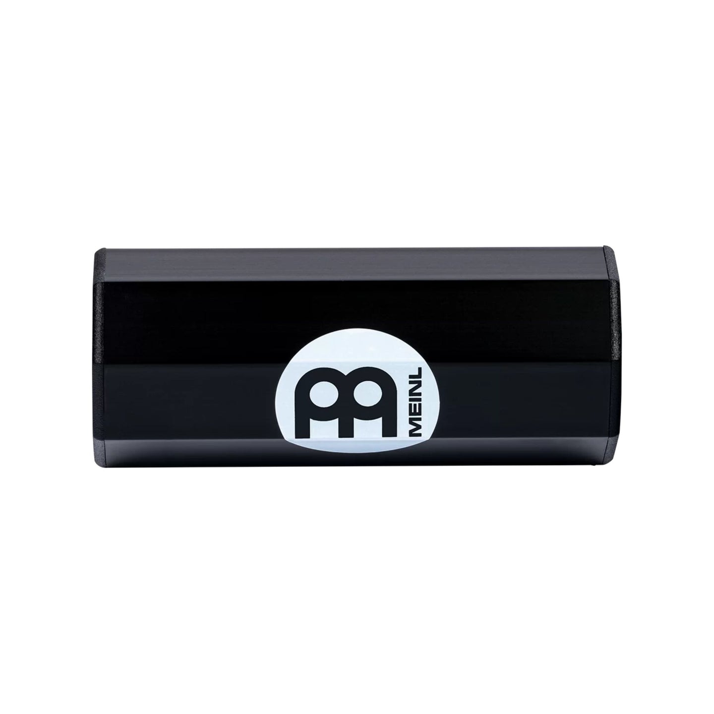 Meinl Aluminium Shaker Octagonal Small SH8BK in black, straight-on view showing compact octagonal design for precise rhythmic control