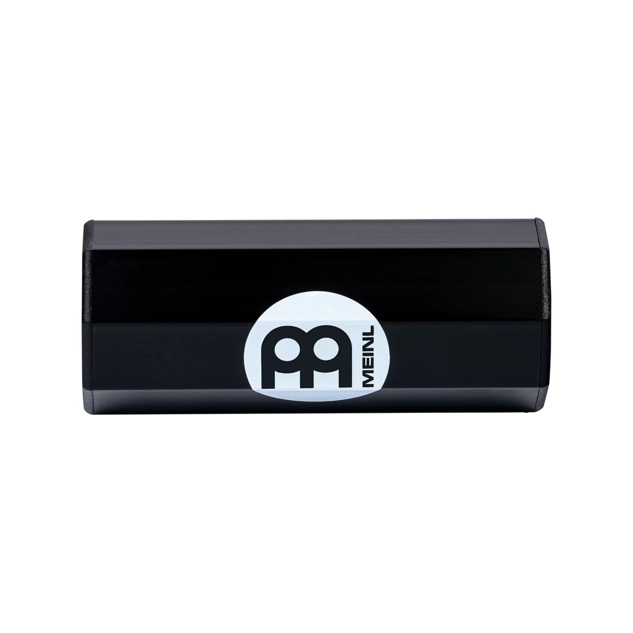 Meinl Aluminium Shaker Octagonal Small SH8BK in black, straight-on view showing compact octagonal design for precise rhythmic control