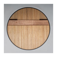 Close-up inside the Meinl Headliner Series Snare Cajon MCAJ100BK-CBF revealing internal snare wires and resonant construction