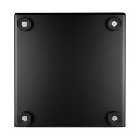 Underside of the Meinl Headliner Series Snare Cajon MCAJ100BK-CBF showing durable rubber feet for stability and vibration control