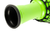 Close-up of Meinl Junior Djembe Drum 7 inch Green JRD-G base and sound chamber