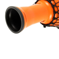 Base and resonance opening of the Meinl Junior Djembe Drum 7 inch Orange JRD-O
