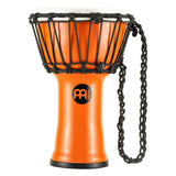 Side profile of the Meinl Junior Djembe Drum 7 inch Orange JRD-O