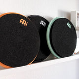 Meinl Marshmallow Practice Pad 12 inch Sea Foam MMP12SF displayed alongside other Marshmallow Practice Pad colours showing the available colour range and ultra-low volume foam playing surfaces against