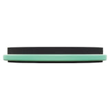 side view of Meinl Marshmallow Practice Pad 12 inch Sea Foam MMP12SF showing thick marshmallow foam surface and durable composite base on white background