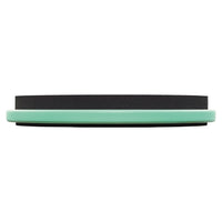 side view of Meinl Marshmallow Practice Pad 12 inch Sea Foam MMP12SF showing thick marshmallow foam surface and durable composite base on white background